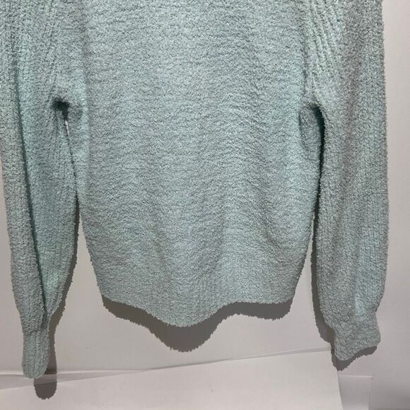So Women's Aqua Slouchy V-Neck Pullover Drawstring Hoodie Size XS NWT - Picture 7 of 9